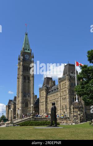 Parlamentsgebäude, Ottawa, Ontario, Kanada Stockfoto