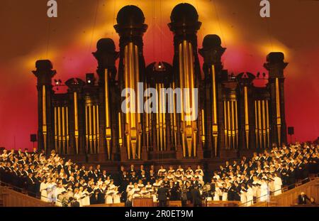 Tabernacle Chor, Salt Lake City, Utah, USA STUeRTZ S.62u. Stockfoto