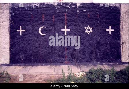 Malerei an der Berliner Mauer, Berlin, Deutschland Stockfoto