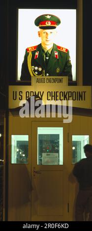 Ehemaliger Checkpoint Charlie, Berlin, Deutschland Stockfoto