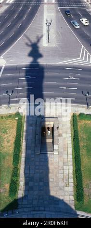 Ein Schatten der Siegessäule, siegessäule, Berlin, Deutschland Stockfoto