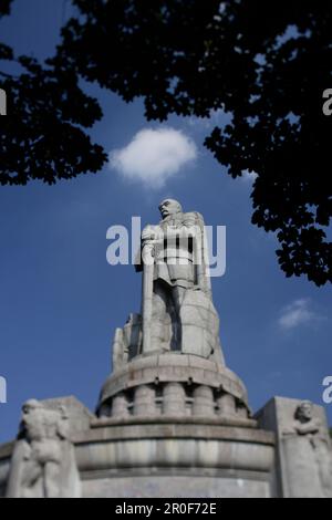 Bismarck-Denkmal zu Ehren des Grafen Otto von Bismarck 1815-98, in der Nähe der Landungsbrücken, Hamburg Stockfoto