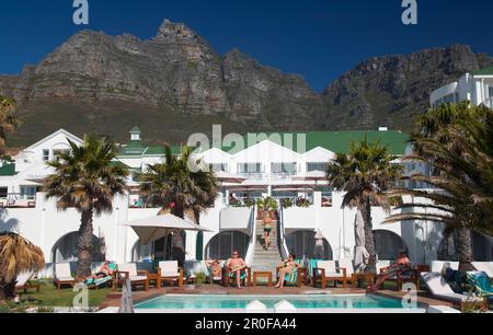 Hotel in Camps Bay, Kapstadt, Südafrika Stockfoto