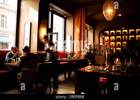 Nostress Restaurant, Josefov, Prag, Tschechische Republik Stockfoto