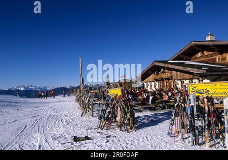 Skihütte in Reiteralm, Schladminger Tauern, Steiermark, Österreich Stockfoto