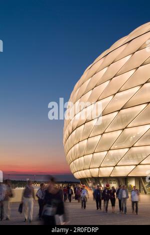 Allianz Arena, Fußballstadion, München, Bayern, Deutschland Stockfoto