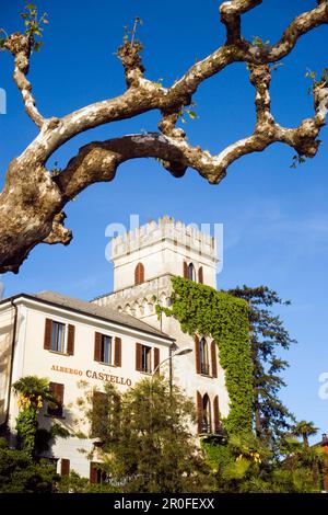 Romantisches Hotel Castello Seeschloss, Ascona, Lago Maggiore, Tessin, Schweiz Stockfoto