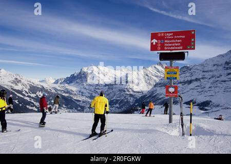 Schweiz berner alpen Maennlichen Stockfoto