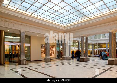 Atrium der Credit Suisse Bank, Zürich, Schweiz Stockfoto