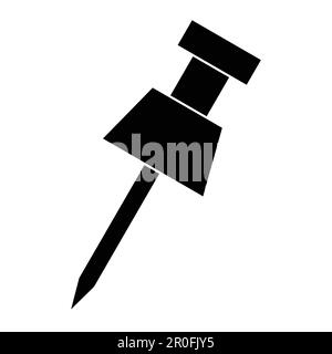 Vektor des Stiftsymbols, durchgehende Abbildung, Piktogramm auf weiß isoliert Stock Vektor