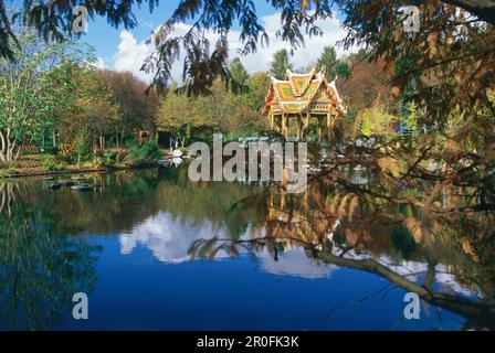 Thai Sala am See, Westpark, München, Bayern, Deutschland Stockfoto