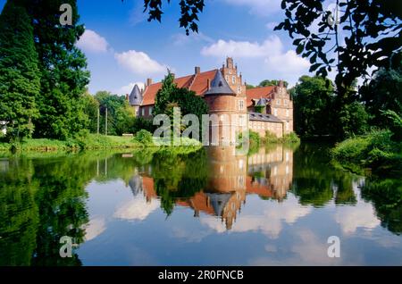 Burg Moated, Herten, Nordrhein-Westfalen, Deutschland Stockfoto