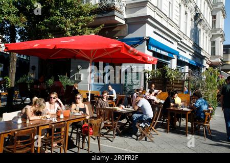 Berlin Kreuzberg Bar Cafe Hannibal im freien Stockfoto