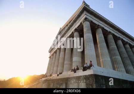 Walhalla-Tempel in der Nähe von Regensburg, Bayern, Deutschland Stockfoto