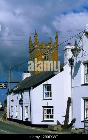 Europa, Großbritannien, England, Cornwall, Lands End, Pub das erste Gasthaus in England Stockfoto