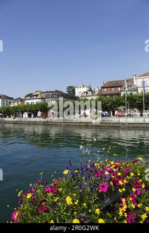 Chateau de Nyon, Nyon, Kanton Waadt, Schweiz Stockfoto