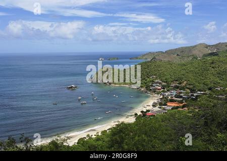 Blick auf Playa Guayacan, Isla Margarita, Venezuela Nueva Esparta Stockfoto