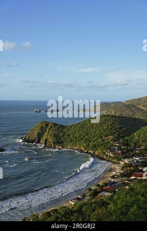 Blick auf Playa Guayacan, Isla Margarita, Venezuela Nueva Esparta Stockfoto