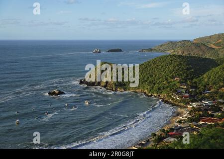 Blick auf Playa Guayacan, Isla Margarita, Venezuela Nueva Esparta Stockfoto