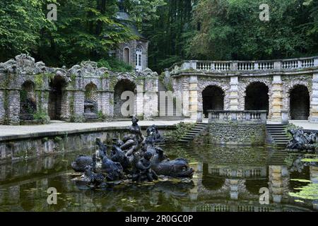 Parnass in der Eremitage, Bayreuth, Bayern, Deutschland, Europapark Stockfoto