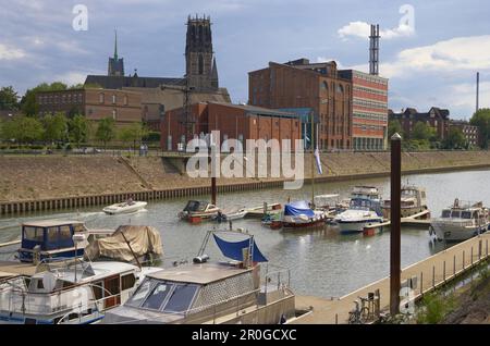 Inner Port, Duisburg, Nordrhein-Westfalen, Deutschland Stockfoto