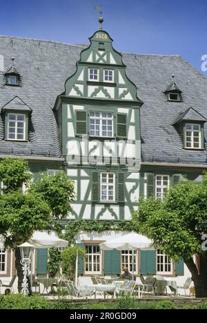 Hotel Schwan, Oestrich-Winkel, Rheingau, Rhein, Hessen, Deutschland Stockfoto