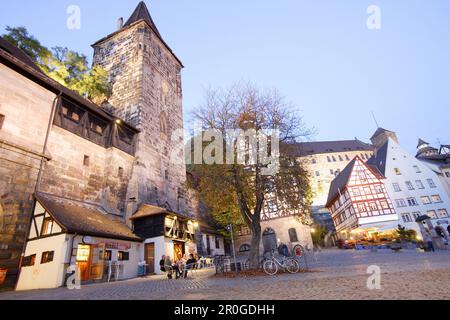 Altstadt mit Nürnberger Burg, Nürnberg, Bayern, Deutschland Stockfoto