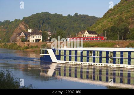 Schloß Liebig, Schloss, Prinzen von der Leyen, Kobern-Gondorf, Mosel, Rheinland-Pfalz, Deutschland, Europa Stockfoto