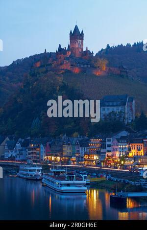 Kaiserschloss Cochem, Rheinland-Pfalz, Deutschland Stockfoto