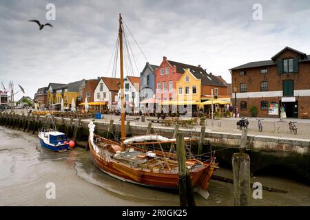 Hafen in Husum, Nordfriesland, Schleswig-Holstein, Deutschland, Europa Stockfoto