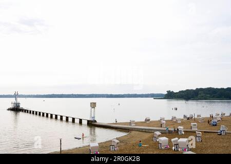 Badestrand Wannsee, Berlin, Deutschland, Europa Stockfoto