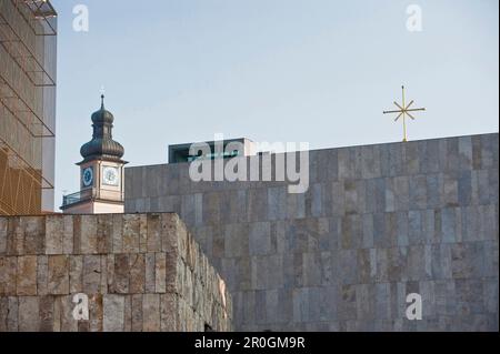 Jüdisches Museum, St. Jakob Square, Architekt Wandel Hoefer Lorch, München, Oberbayern, Bayern, Deutschland Stockfoto