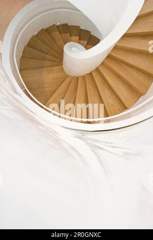 Wendeltreppe, Vitra Design Museum, Weil am Rhein, Baden-Württemberg, Deutschland Stockfoto