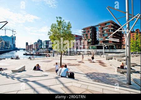 Magellan-Terrassen, Sandtorkai, HafenCity, Hamburg, Deutschland Stockfoto