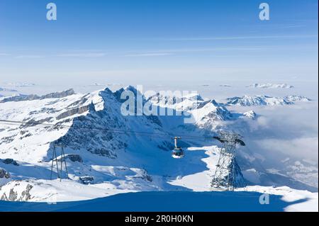 Titlis Seilbahn, Engelberg, Kanton Obwalden, Urner Alps, Schweiz Stockfoto