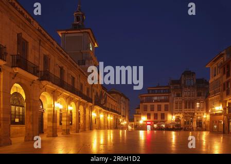 Rathaus, 17. Jahrhundert, Plaza de la Constitucion, Oviedo, Camino Primitivo, Camino de Santiago, Art of St. James, Pilgerweg, Provinz Asturien, P. Stockfoto