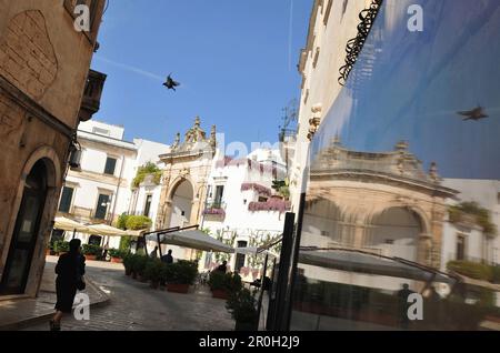 Auf der Piazza XX Setembre in Martina Franca, Apulien, Italien Stockfoto