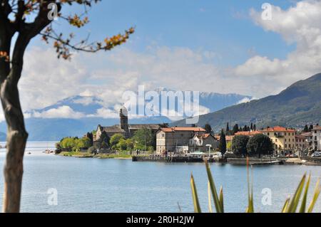 Gravedona, Stadt an der Westküste des Comer Sees, Lombardei, Italien Stockfoto