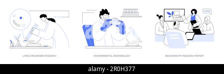 Umweltwissenschaften abstrakte Konzept Vektor Illustrationen. Stock Vektor