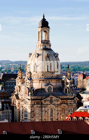 Altstadt mit Frauenkirche, Frauenkirche, Dresden, Sachsen, Deutschland Stockfoto
