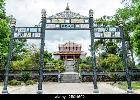 Grab des Kaisers Minh Mang, in der Nähe der Kaiserstadt Hue, Vietnam, Asien Stockfoto