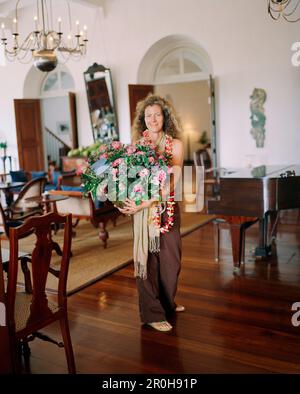 SRI LANKA, Asien, Galle, Portrait von Olivia Richli, Manager des Amangalla Hotel in Galle. Stockfoto