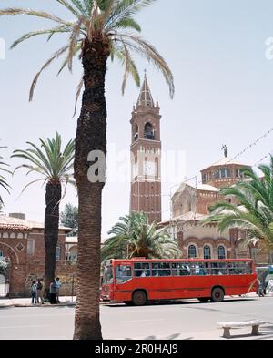 ERITREA, Asmara, die lateinische Kathedrale auf der Liberation Avenue Stockfoto