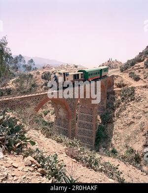 ERITREA, Shegrine Valley, der Zug, der zwischen der Bergstadt Asmara und der Hafenstadt Massawa verkehrt Stockfoto