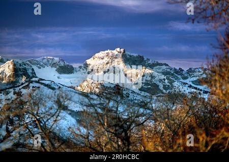 USA, Nevada: Die Ruby Mountains im Great Basin, Elko County und Lamoille Canyon am frühen Morgen Stockfoto