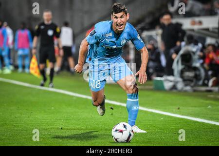 Linse, Frankreich. 06. Mai 2023. Ruslan MALINOVSKYI von Marseille während des Fußballspiels der französischen Meisterschaft Ligue 1 zwischen RC Lens und Olympique de Marseille am 6. Mai 2023 im Bollaert-Delelis-Stadion in Lens, Frankreich - Photo Matthieu Mirville/DPPI Credit: DPPI Media/Alamy Live News Stockfoto