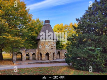 Eulenturm, das ehemalige Eulenhaus im alten Zoo, Deutschland, Nordrhein-Westfalen, Munster Stockfoto