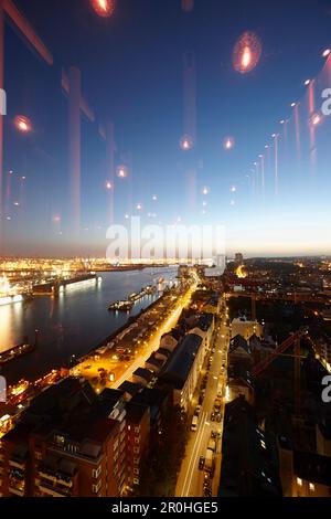 Blick auf die Stadt von Bar bis St. Pauli, Hamburg, Deutschland Stockfoto