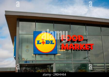 LIDL Lebensmittelmarkt in Virginia Stockfoto