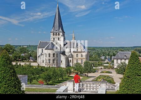 Abteikirche St. Georges de Boscherville, Abbaye Romane Normande, Saint Martin de Boscherville, Haute-Normandie, Frankreich Stockfoto